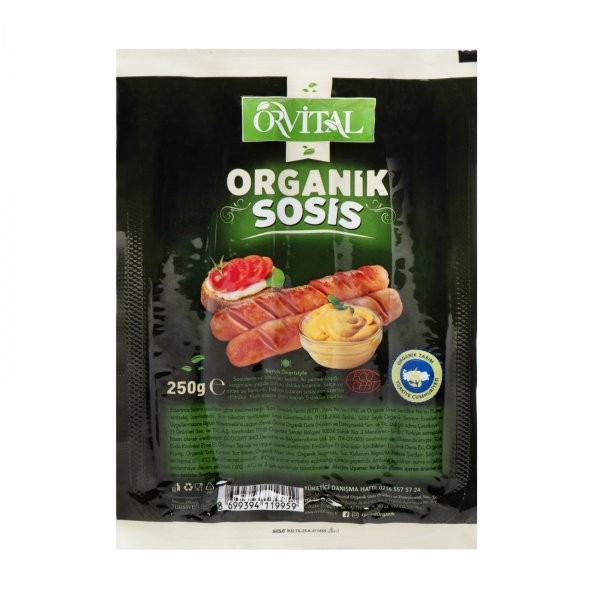Orvital Organik Sosis 250 gr
