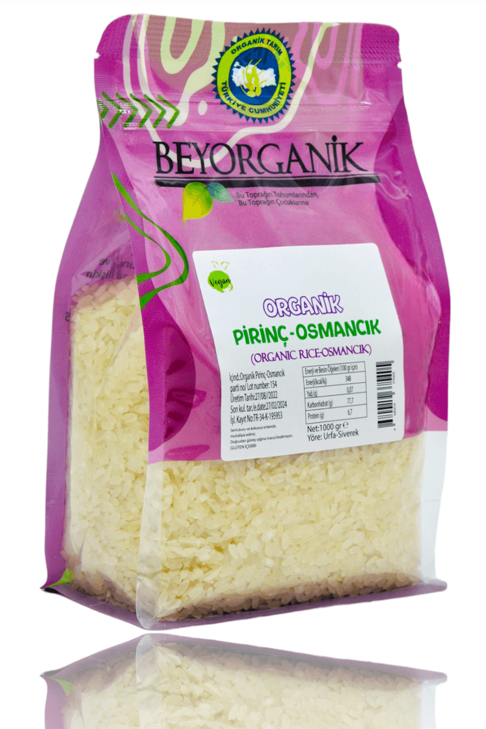 Beyorganik Organik Osmancık Pirinç 1Kg