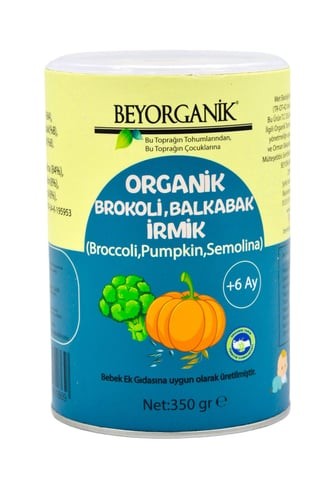 Bebek Ek Gıdası Organik Brokoli Balkabak İrmik 250gr +6ay