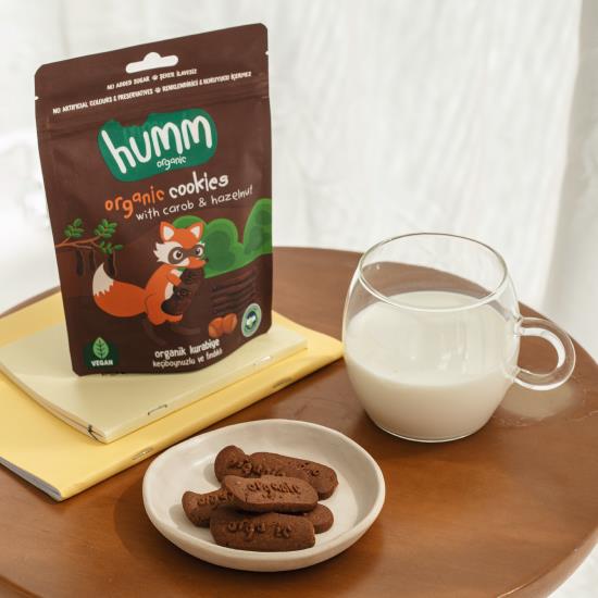 Humm Bebek Kurabiye Organik Keçiboynuzlu Fındıklı 55gr +8 Ay - Biokent Bebek