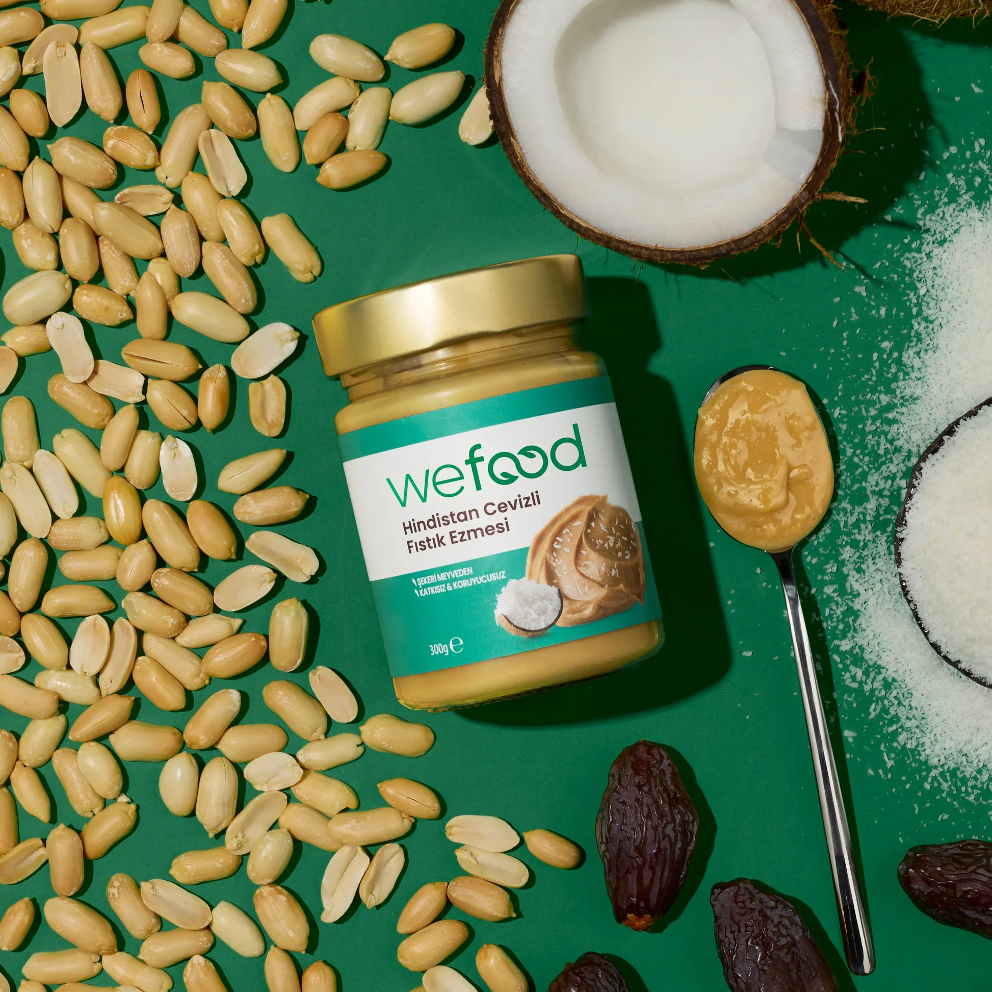 Wefood Hindistan Cevizli Fıstık Ezmesi 300 gr