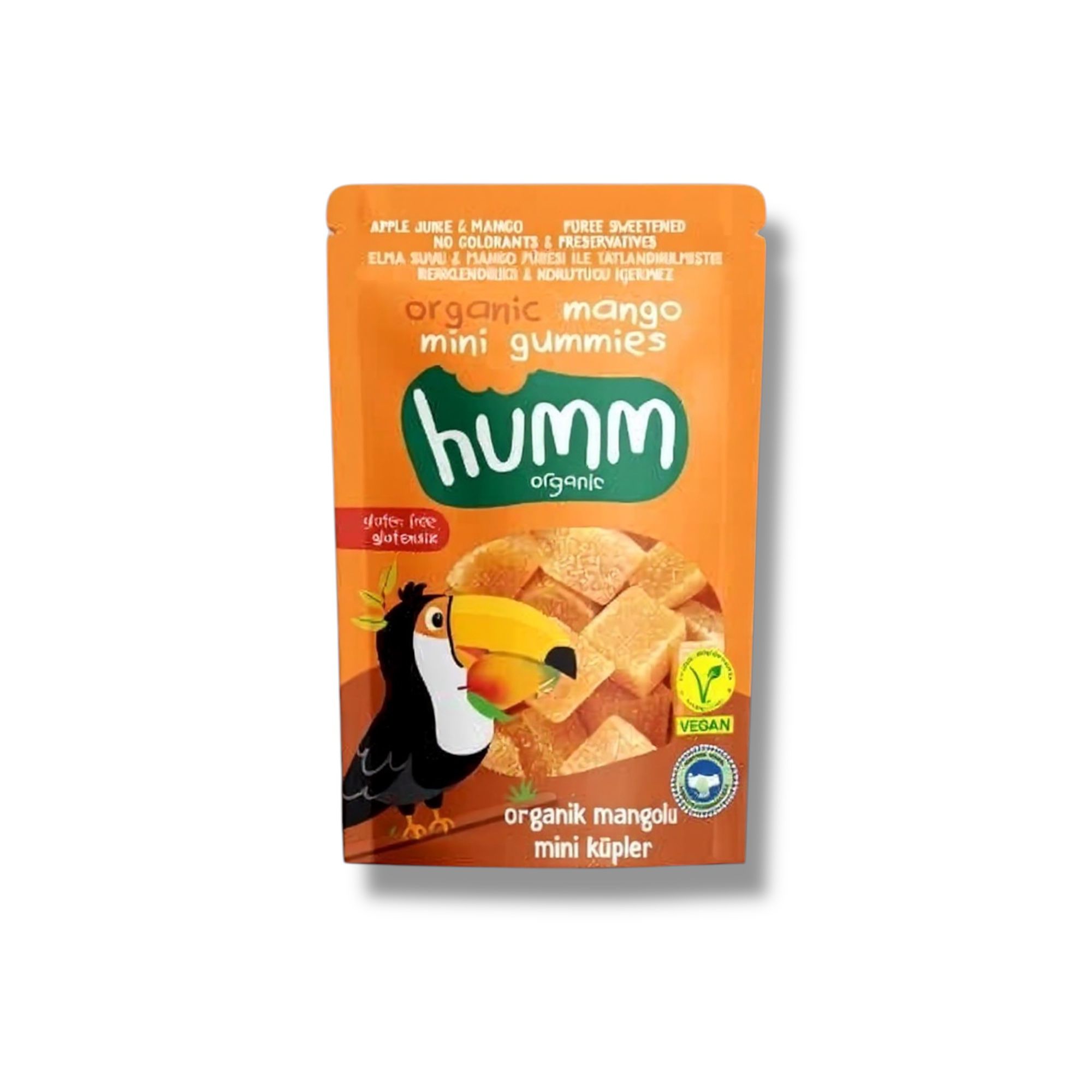 Humm Organik Glutensiz Vegan Mangolu Mini Küpler - 30g