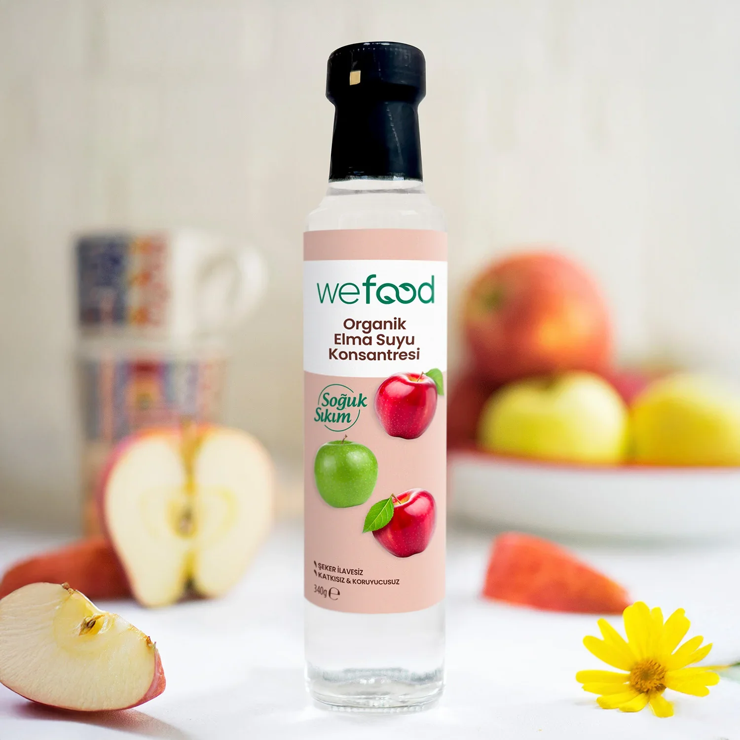 Wefood Organik Elma Suyu Konsantresi 340 gr