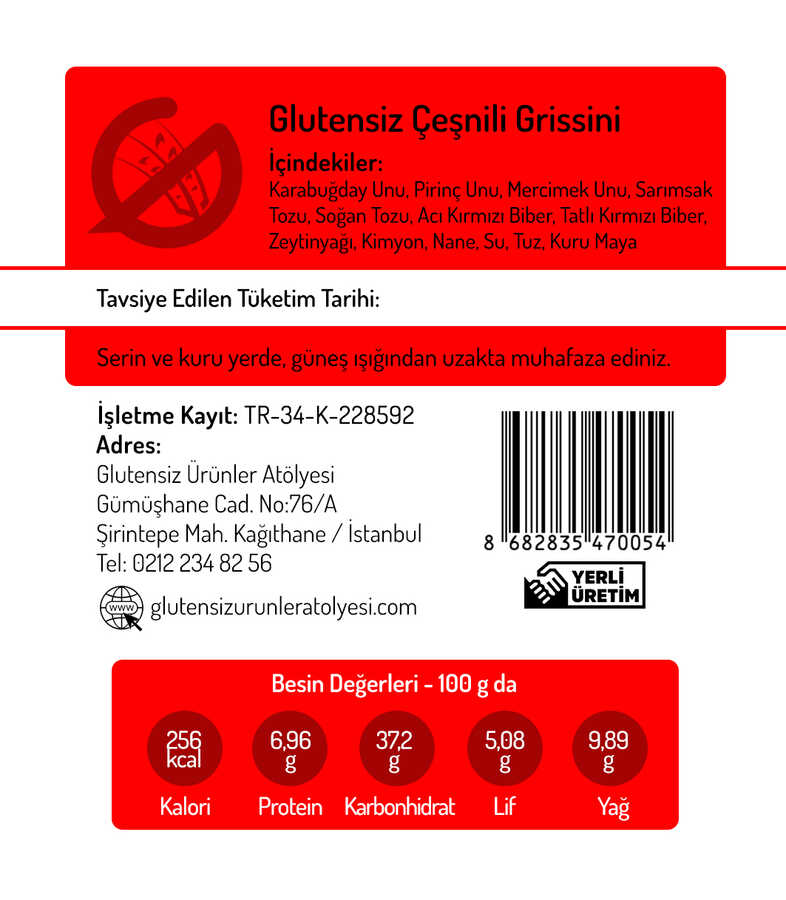 GUA Grissini - Çeşnili 80g