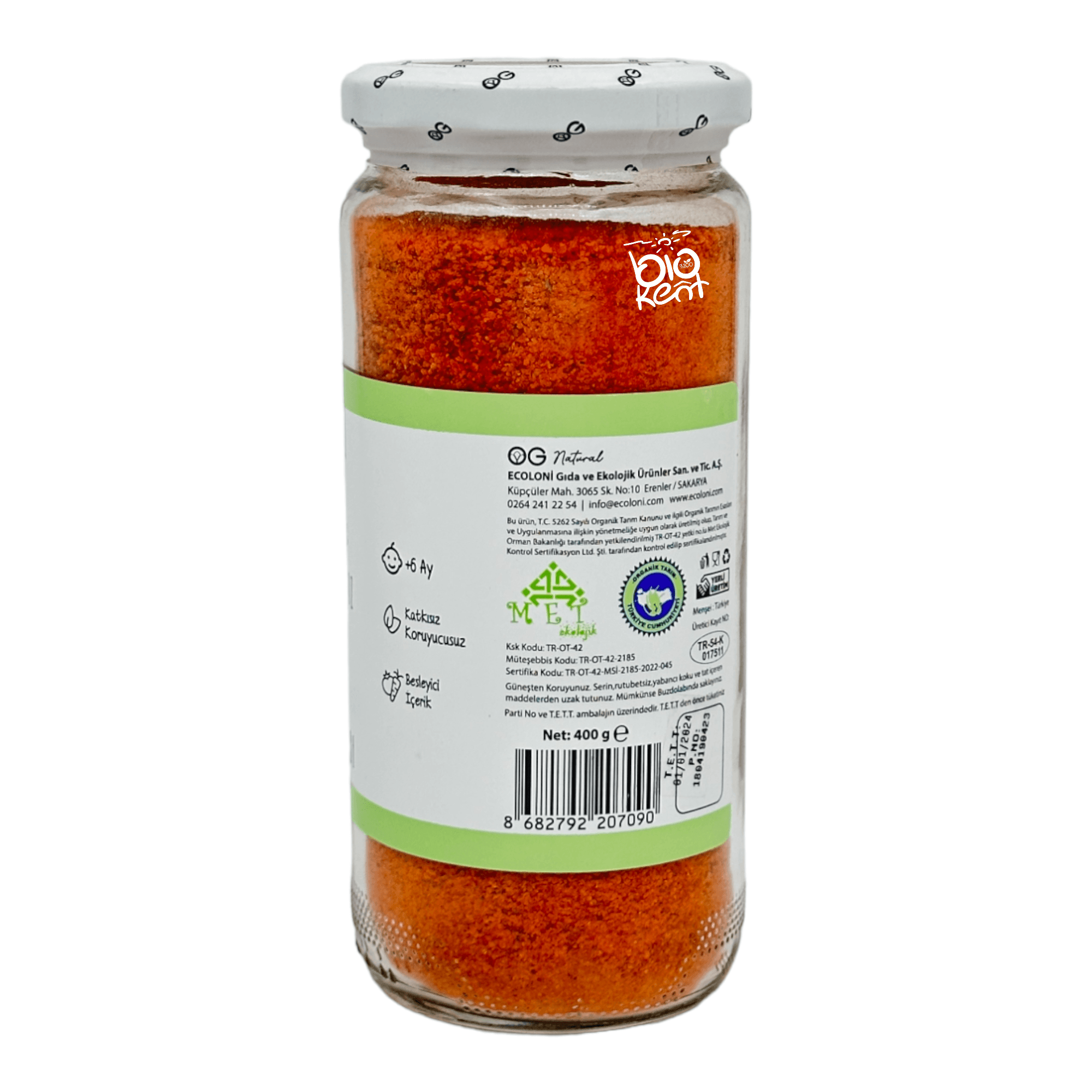 Og Natural Bebek Tarhanası Organik Yoğurtsuz 400gr