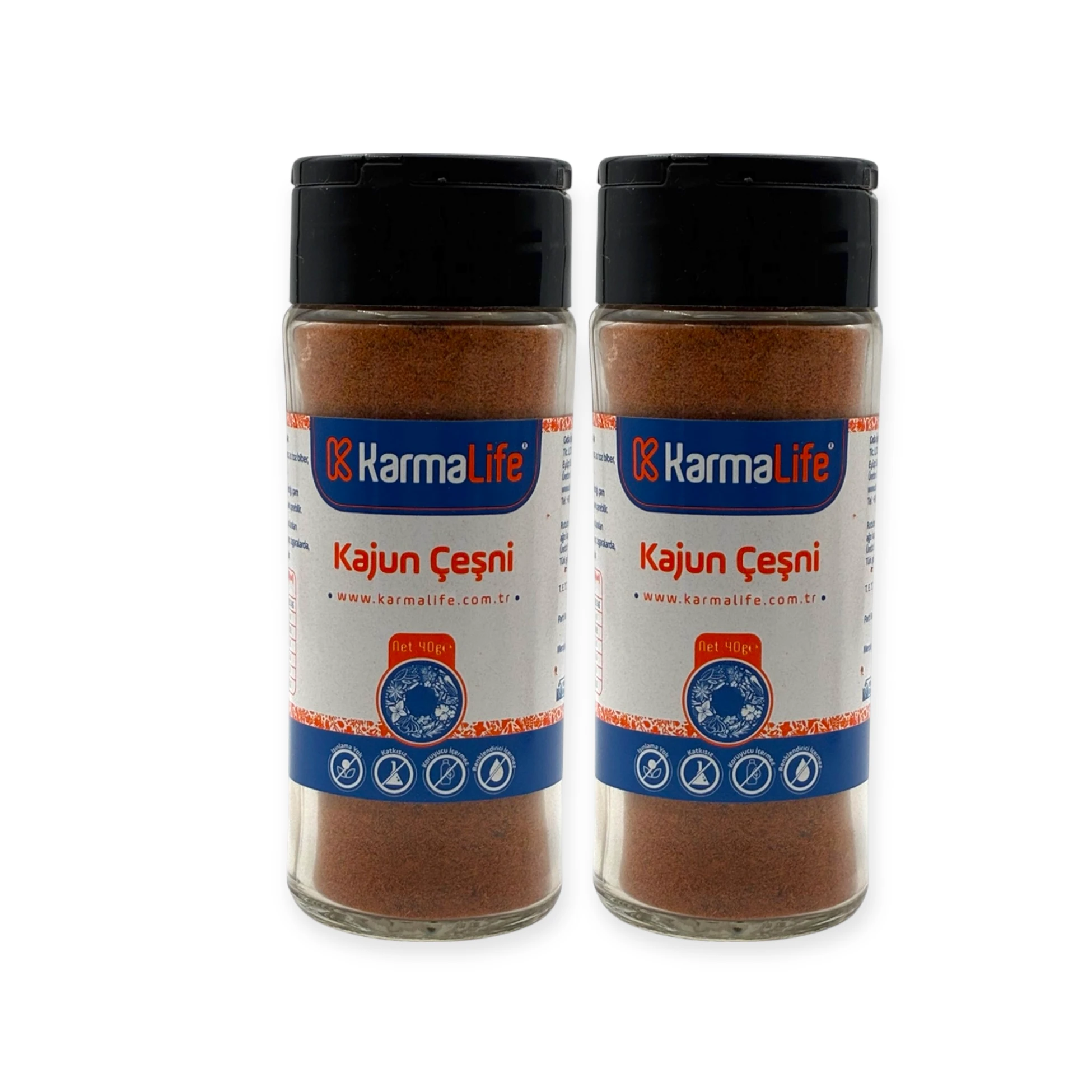 Karmalife Doğal Kajun Baharatı 40Gr X2