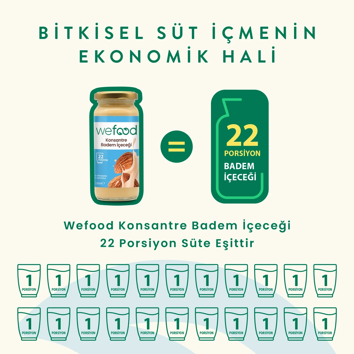 Badem Sütü Konsantresi 240gr - Biokent Glutensiz