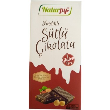 Naturpy Glutensiz Fındıklı Sütlü Çikolata 100gr
