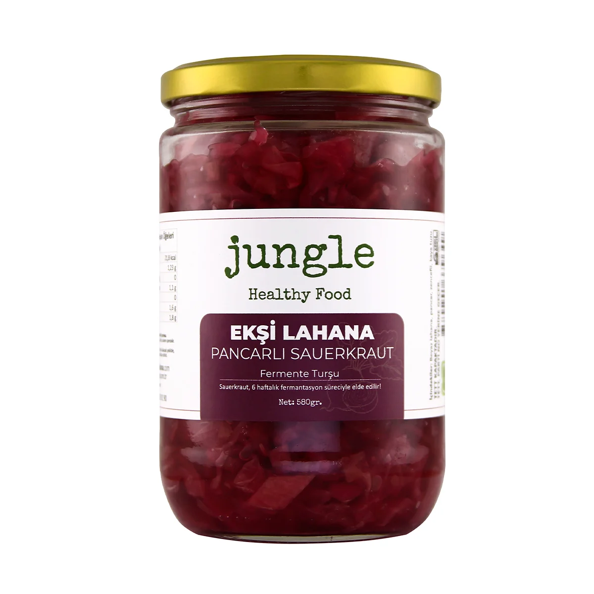 Jungle Ekşi Lahana Sauerkraut Pancar Zencefilli 580 g