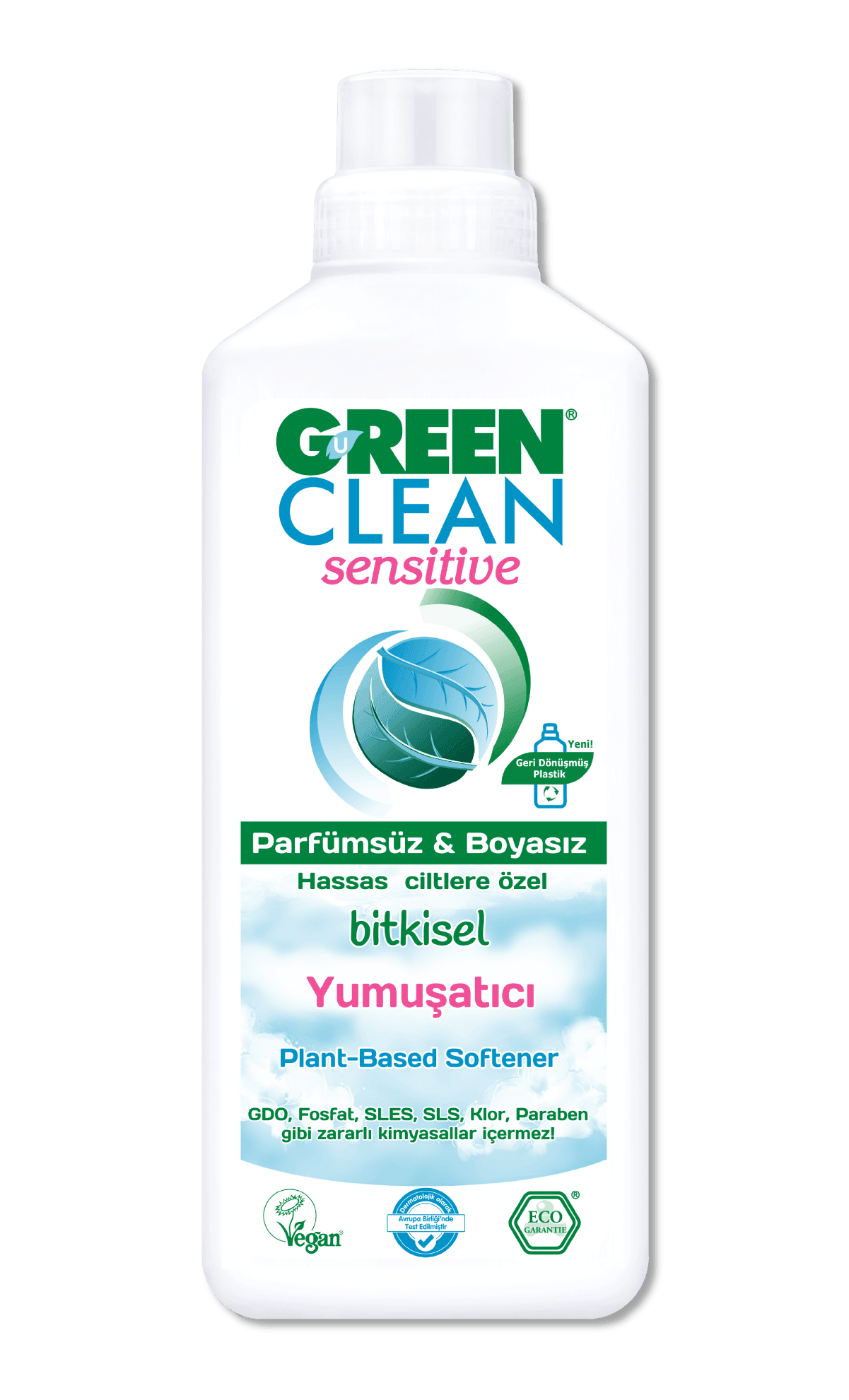  U Green Clean Organik Sensitive Yumuşatıcı (Hassas Ciltlere) 1000ml