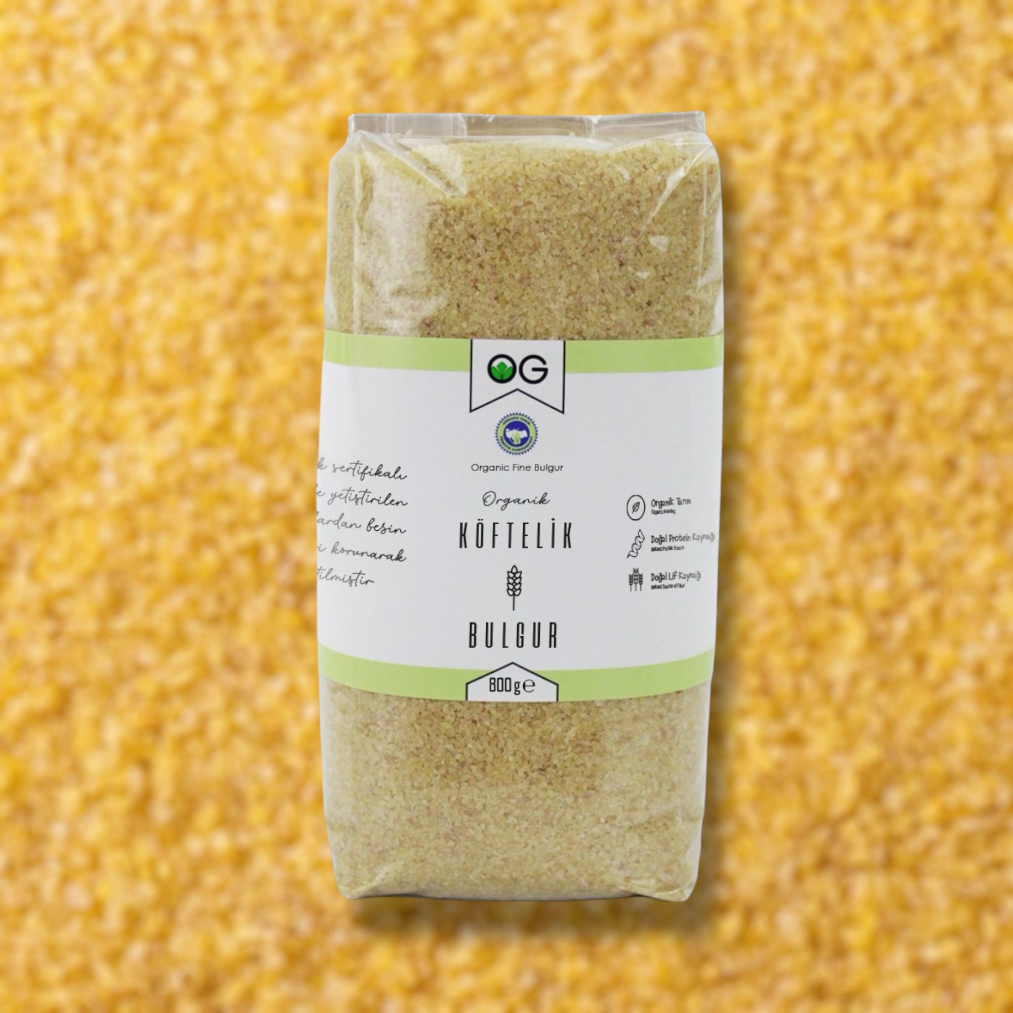 Organik Köftelik Bulgur 800 Gr 