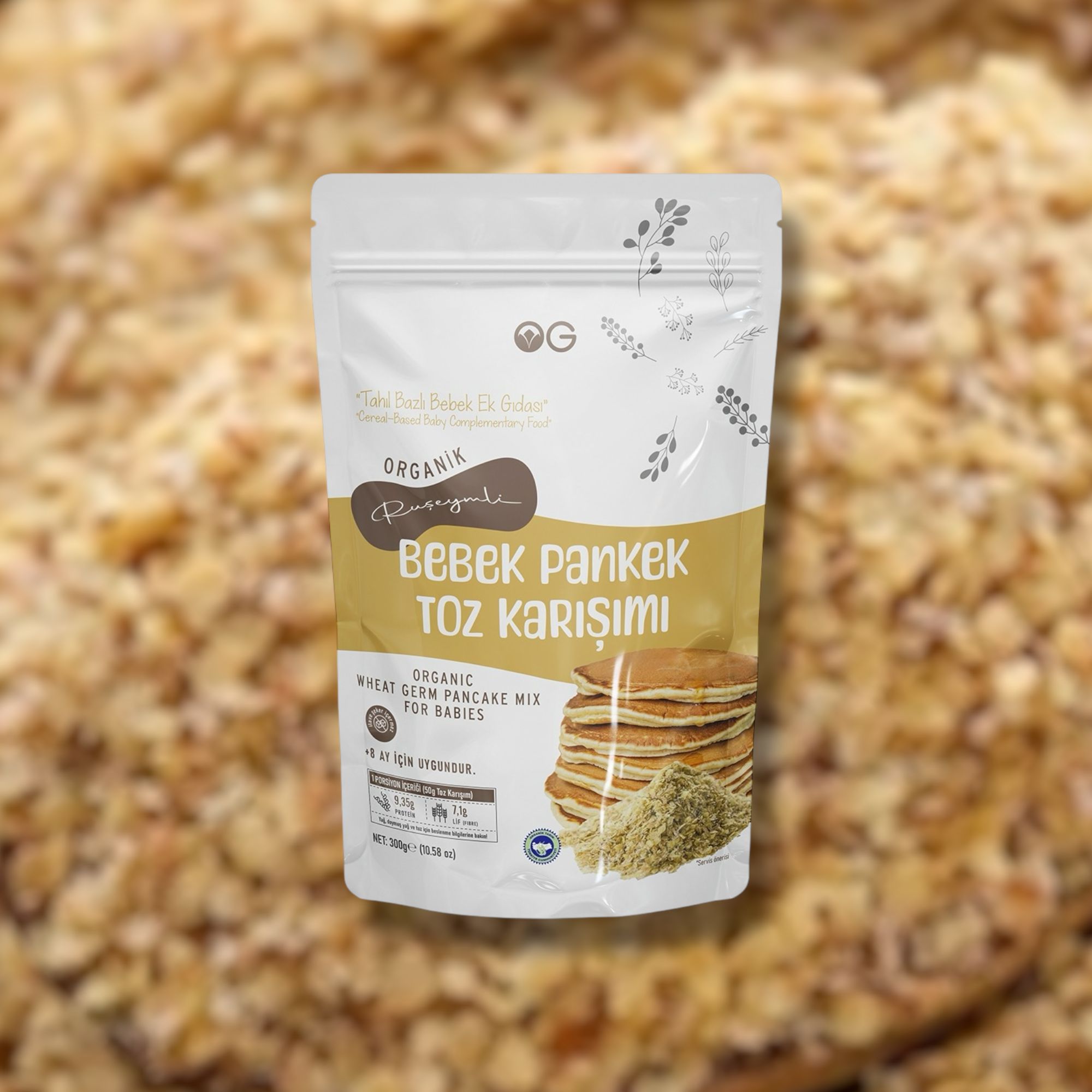 Organik Ruşeymli Bebek Pankek Toz Karışımı 300g