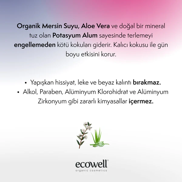Ecowell Organik Roll On Deodorant (Erkek) 75 ml - Biokent Store