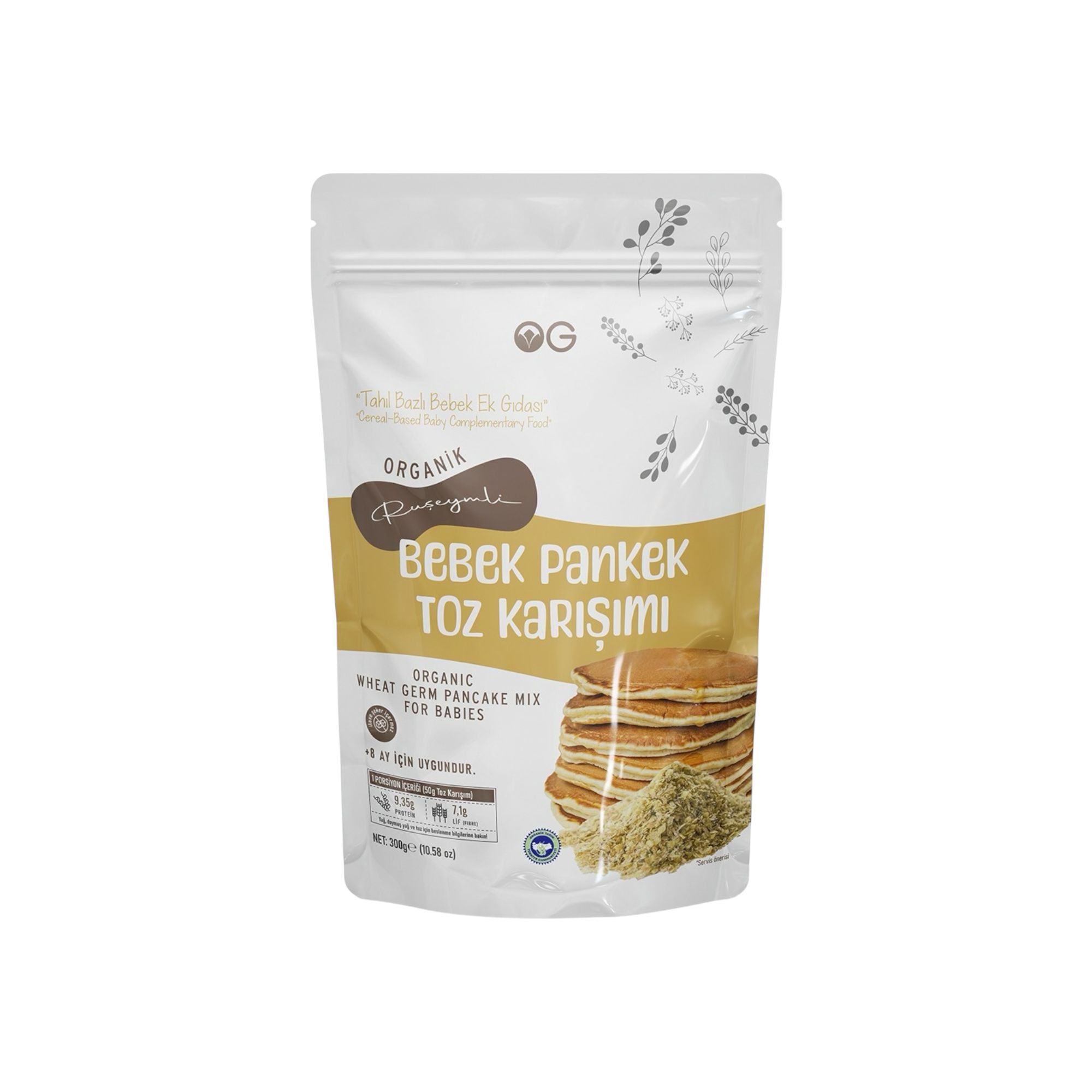 Organik Ruşeymli Bebek Pankek Toz Karışımı 300g