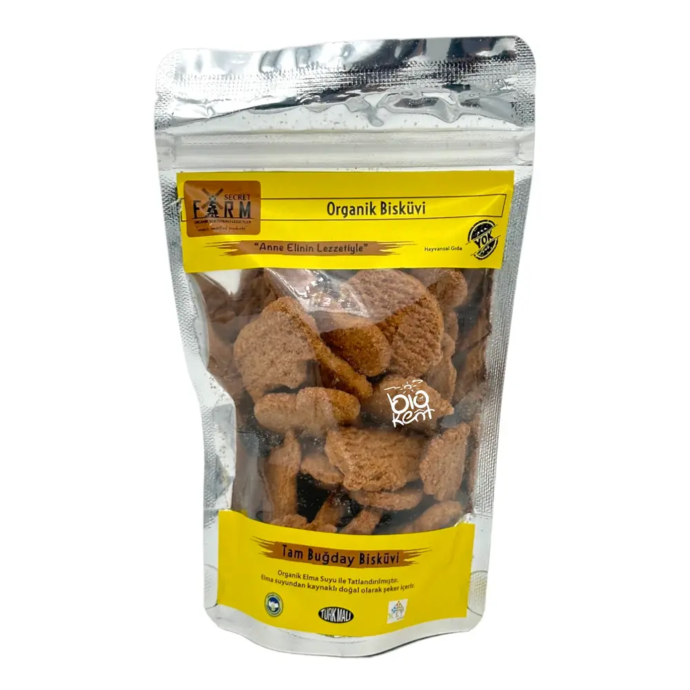 Bisküvisi Organik Tam Buğday 80gr - Biokent Bebek