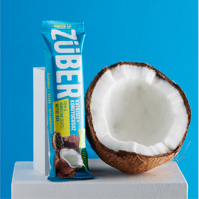 Züber Meyve Bar Chia ve Hindistan Cevizli