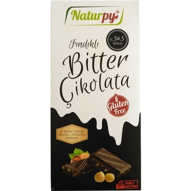 Naturpy Glutensiz Fındıklı Bitter Çikolata 100gr
