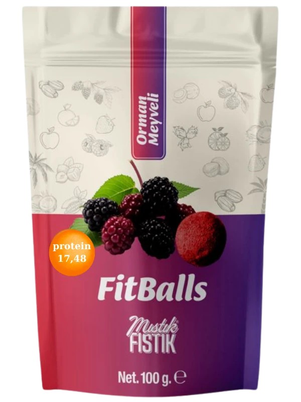 Whey Protein Fitballs Orman Meyveli 100 g.