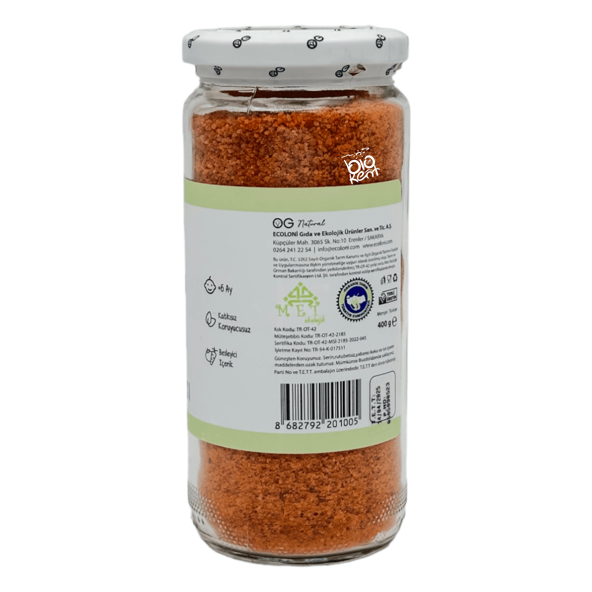 Og Natural Bebek Tarhanası Organik 400gr +6 Ay