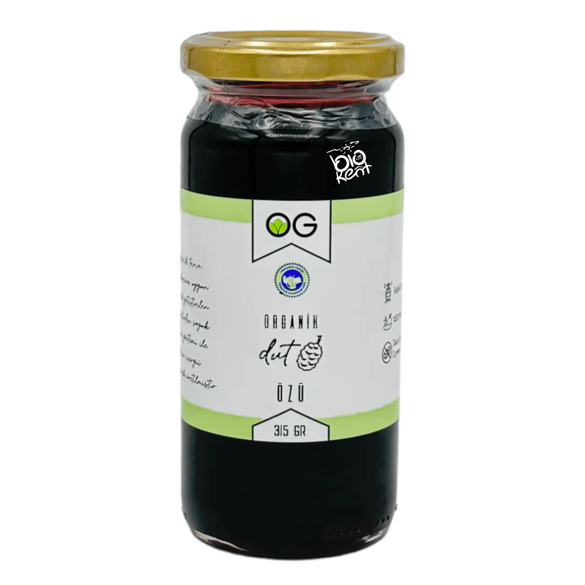 Bebek Ek Gıdaya Uygun Organik Dut Özü (Soğuk Sıkım)315gr -Biokent Bebek