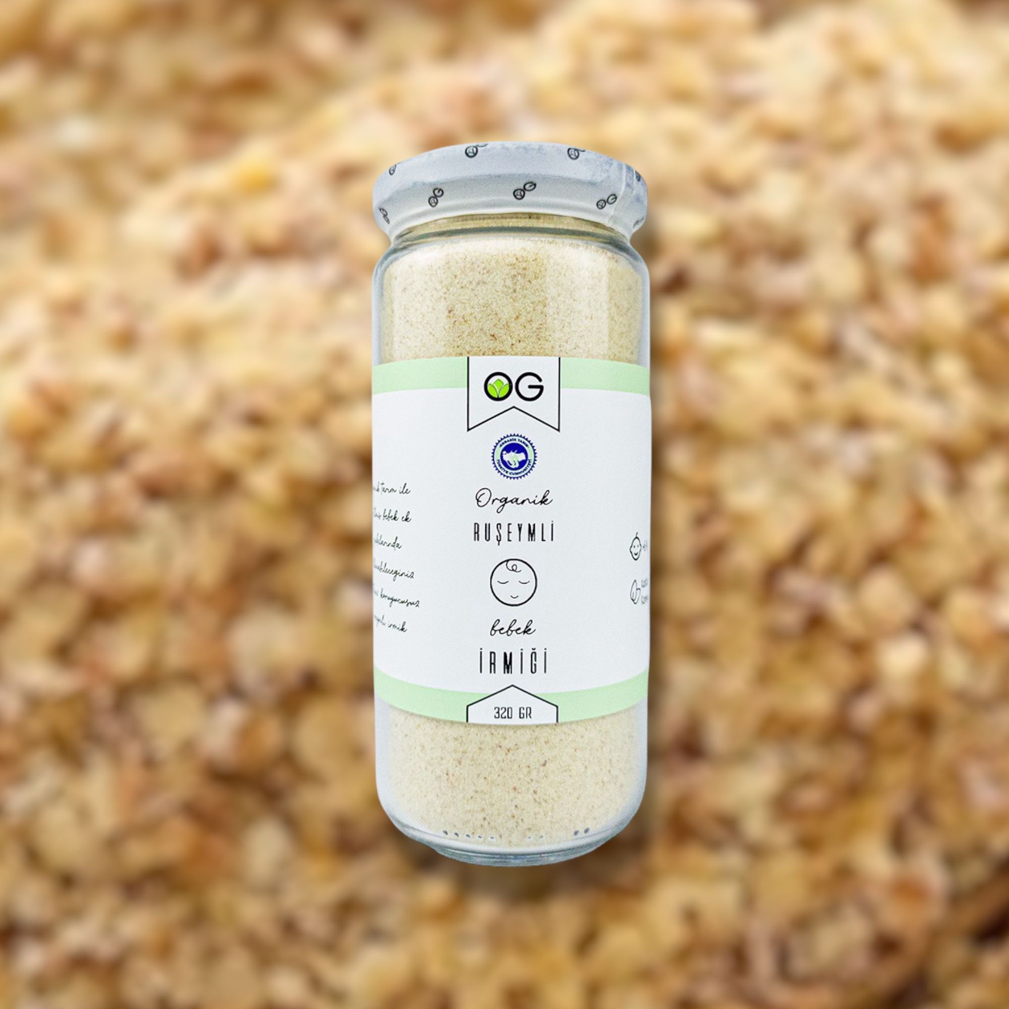 Ruşeymli Organik İrmik 320gr