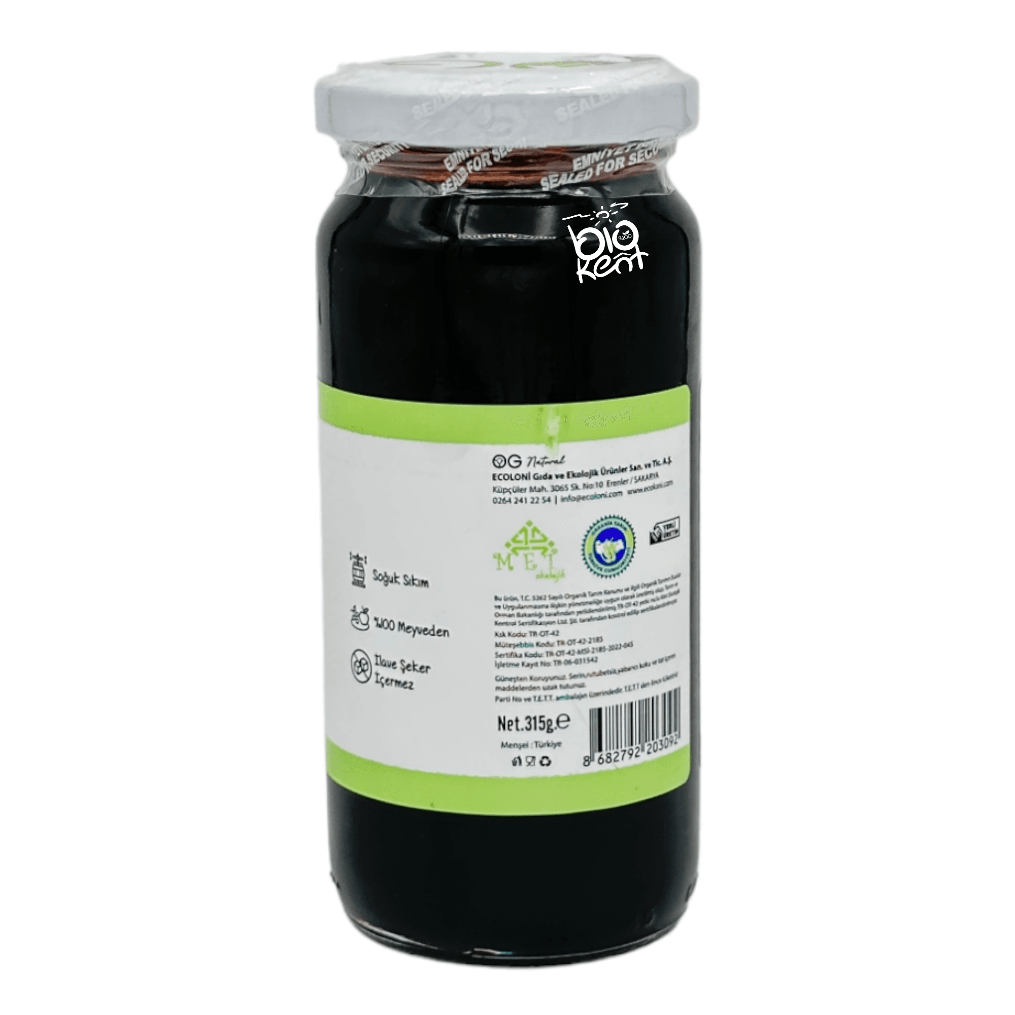 Bebek Organik Keçiboynuzu Özü (Soğuk Sıkım) 315gr