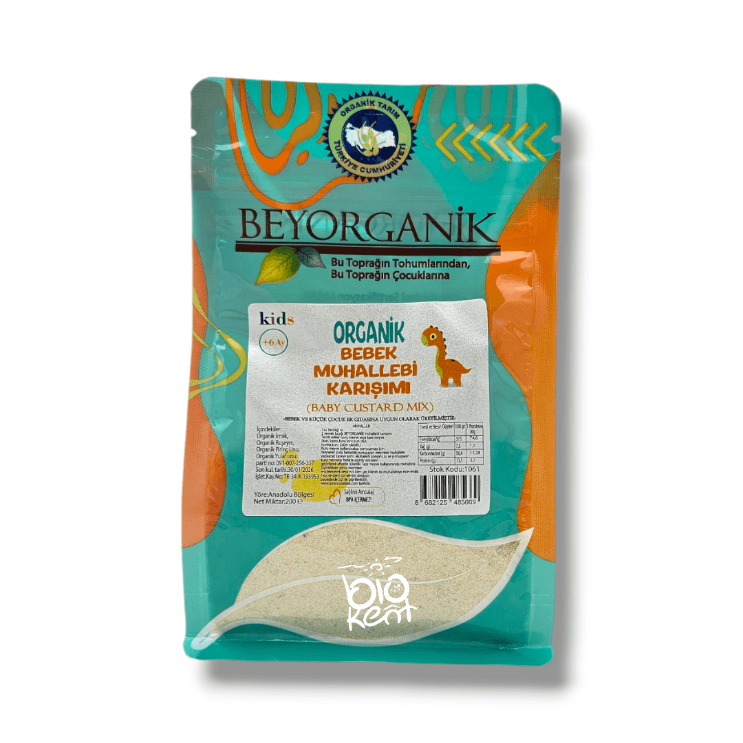 Bebek Organik Muhallebi Karışımı-Rezeneli 200gr - Biokent Bebek