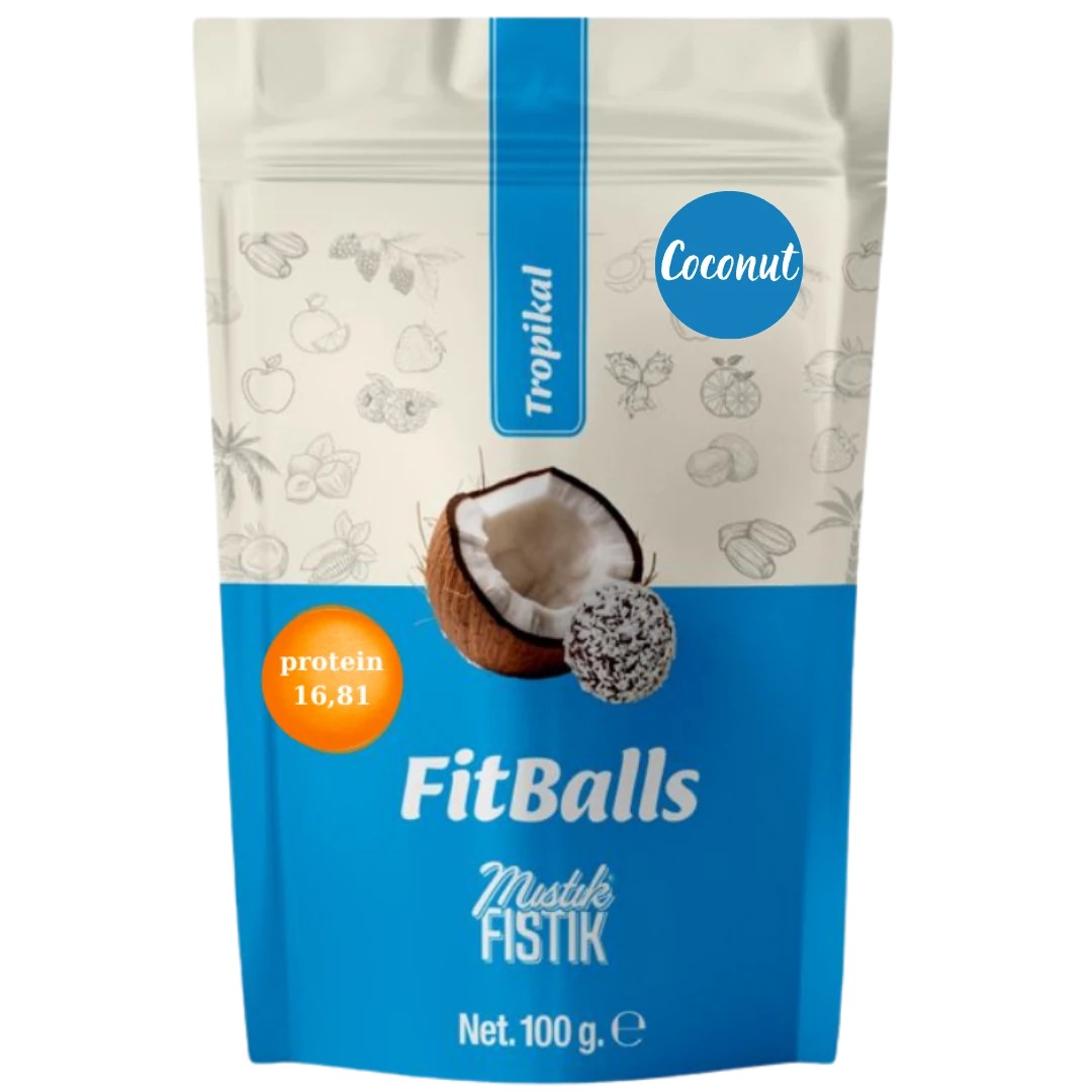 Whey Protein Fitballs Hindistan Cevizi 100 g.