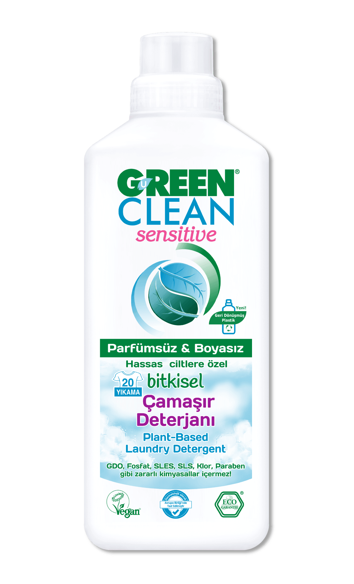 U Green Clean Organik Çamaşır Deterjanı (Lavanta Yağlı) 1000ml