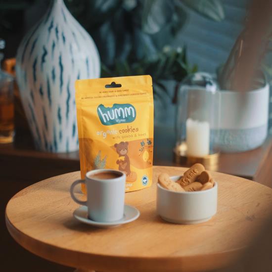 Humm Bebek Kurabiye Organik Ballı Kinoalı 55gr +12 Ay - Biokent Bebek