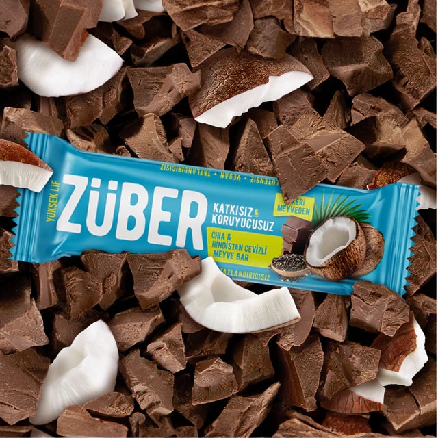 Züber Meyve Bar Chia ve Hindistan Cevizli