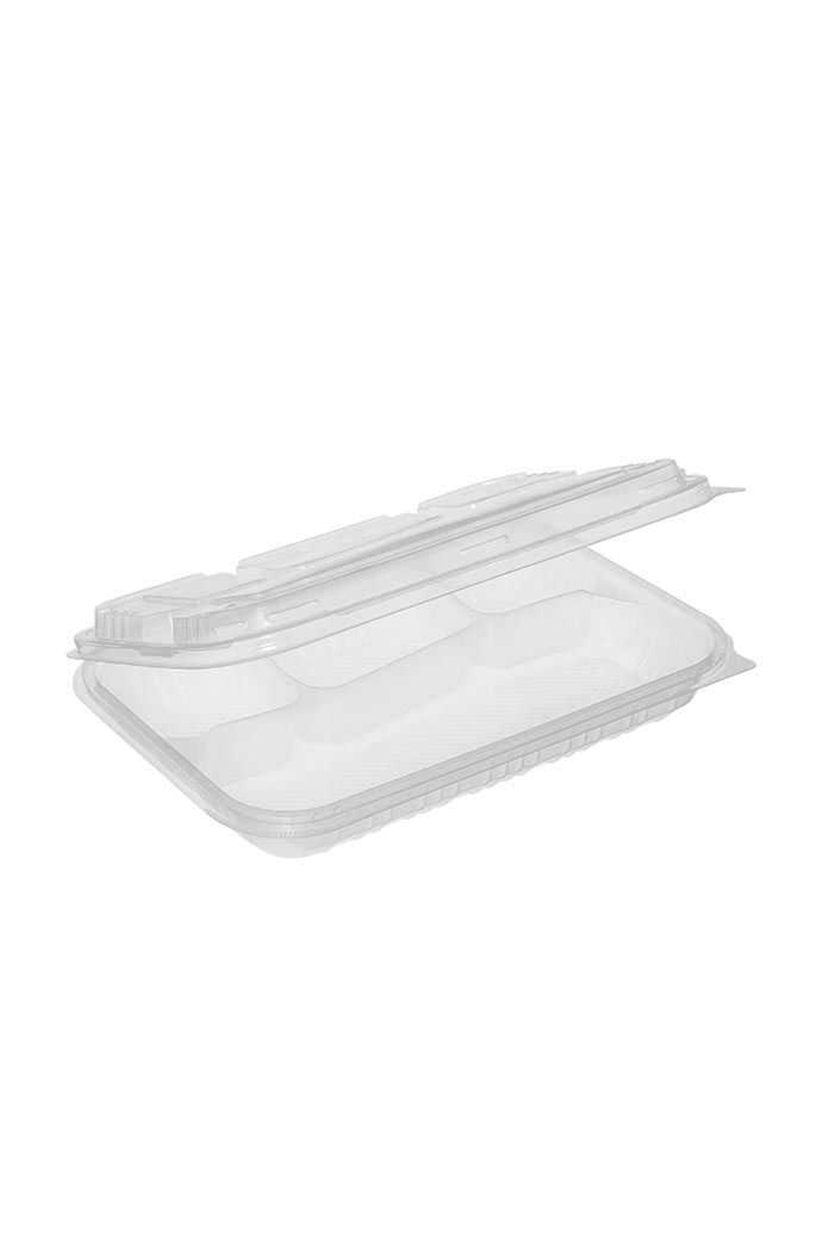 Özge Plastik 4 Bölmeli Kapaklı Kebap Kabı 75 adet
