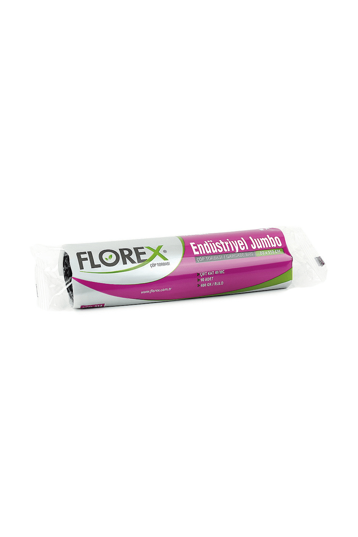 Endüstriyel Jumbo Çöp Torbası 80X110 400 gr ( FLOREX ) - 5 paket