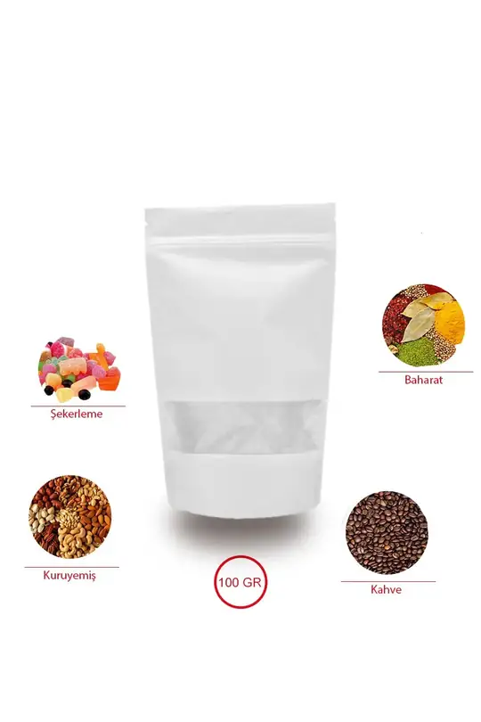 Beyaz Kraft Doypack 11x18