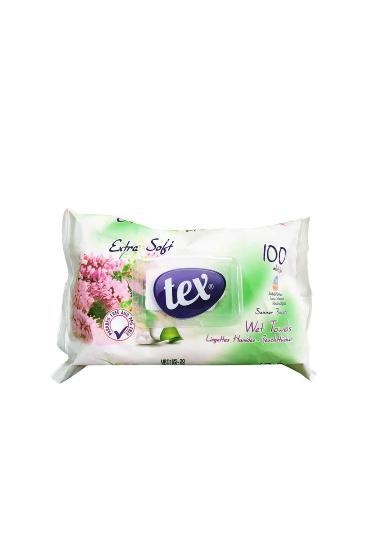 TEX ISLAK MENDİL 100 AD X 24 PK