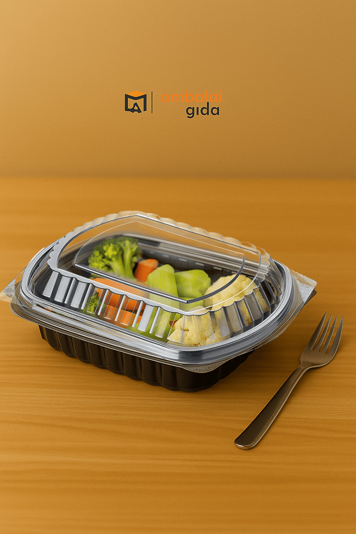 Tek Göz Mikrodalga Tepsi(Kapaksız) - Mikrodalgaya Uyumlu Gıda Kabı