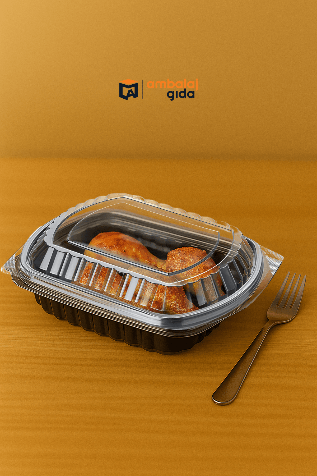 Tek Göz Mikrodalga Tepsi(Kapaksız) - Mikrodalgaya Uyumlu Gıda Kabı