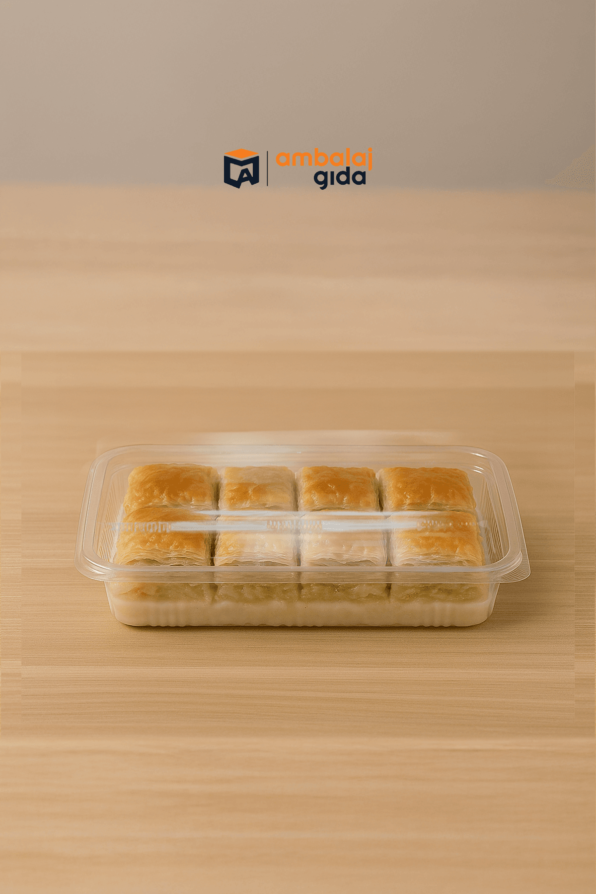 500 gr Baklava Sızdırmaz Saklama Kabı Kullan At Kapaklı Kase