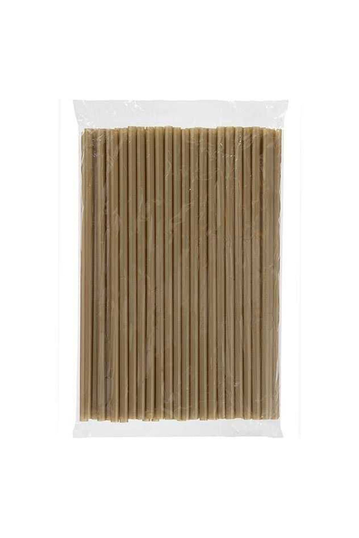 KAĞIT PİPET 8 MMX240 MM KRAFT - 100 adet