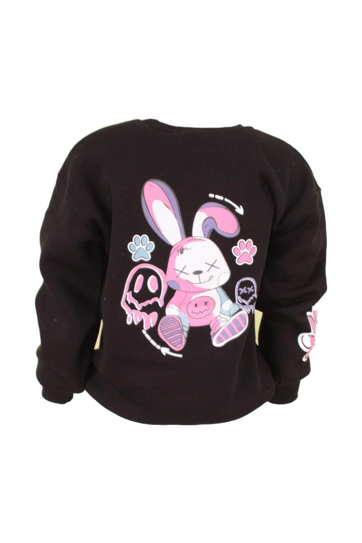 Unisex Oversize Çok Renkli Baskılı Sweatshirt