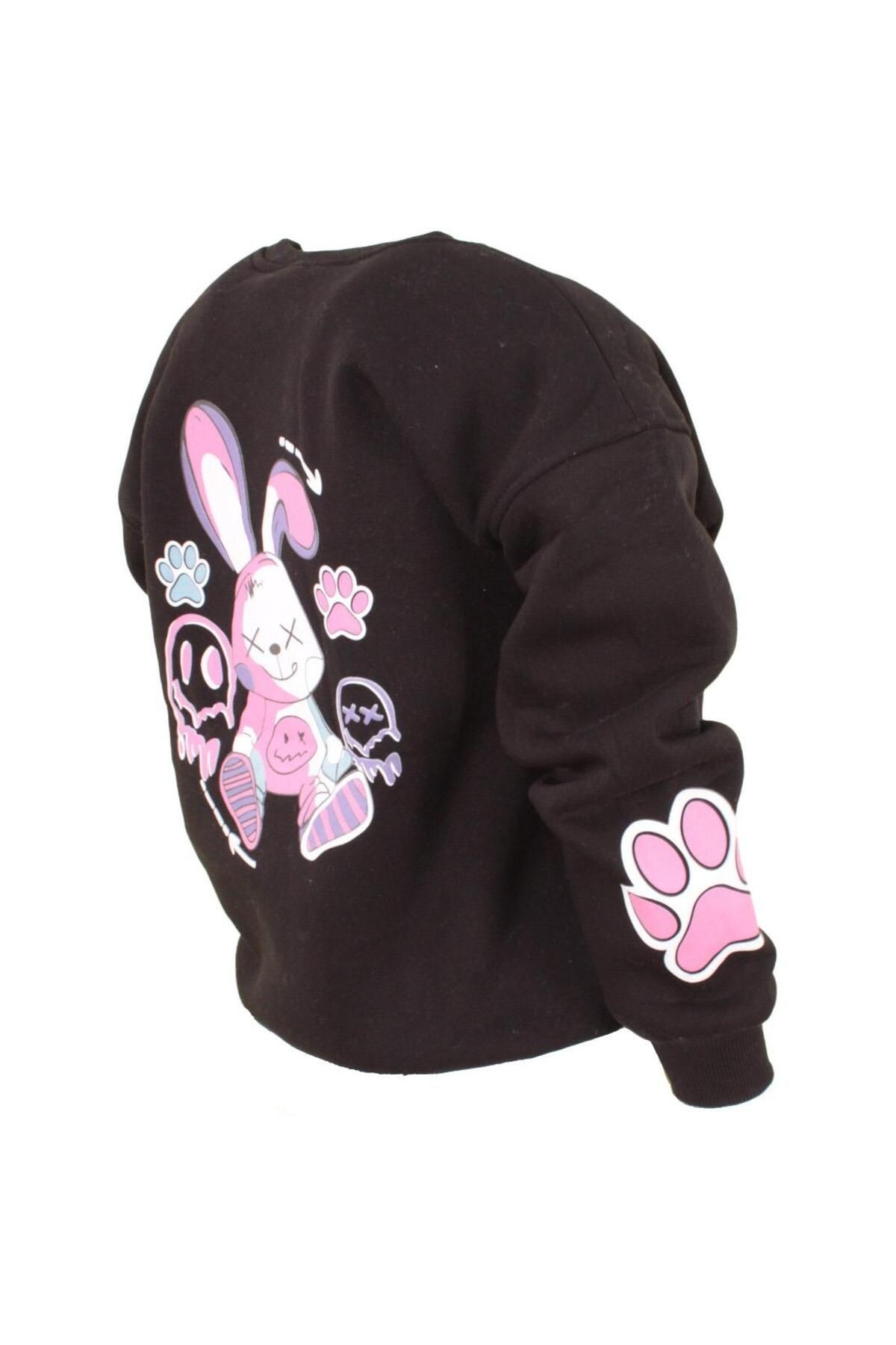 Unisex Oversize Çok Renkli Baskılı Sweatshirt