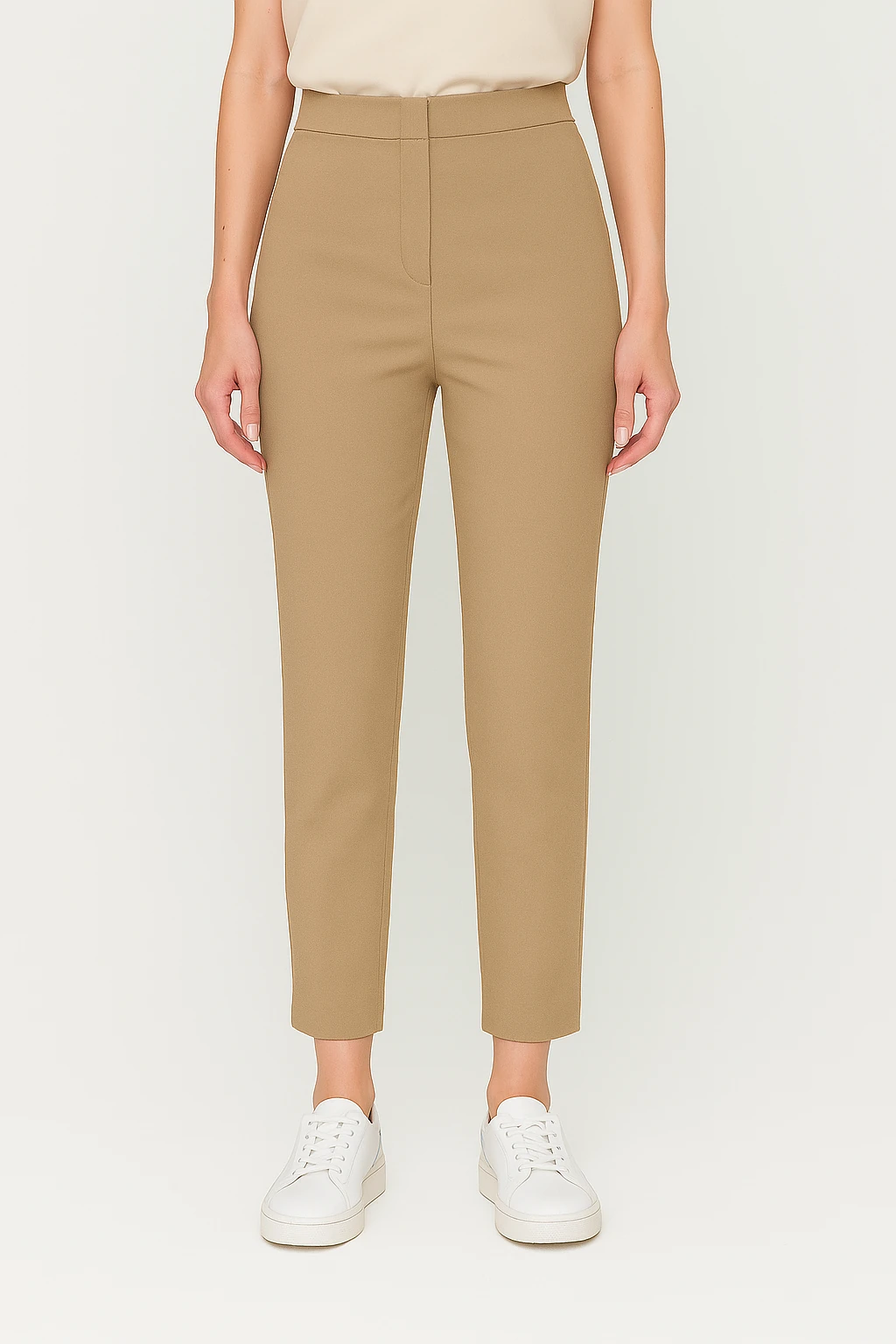 Yüksek Bel Sigaret Kesim Pantolon