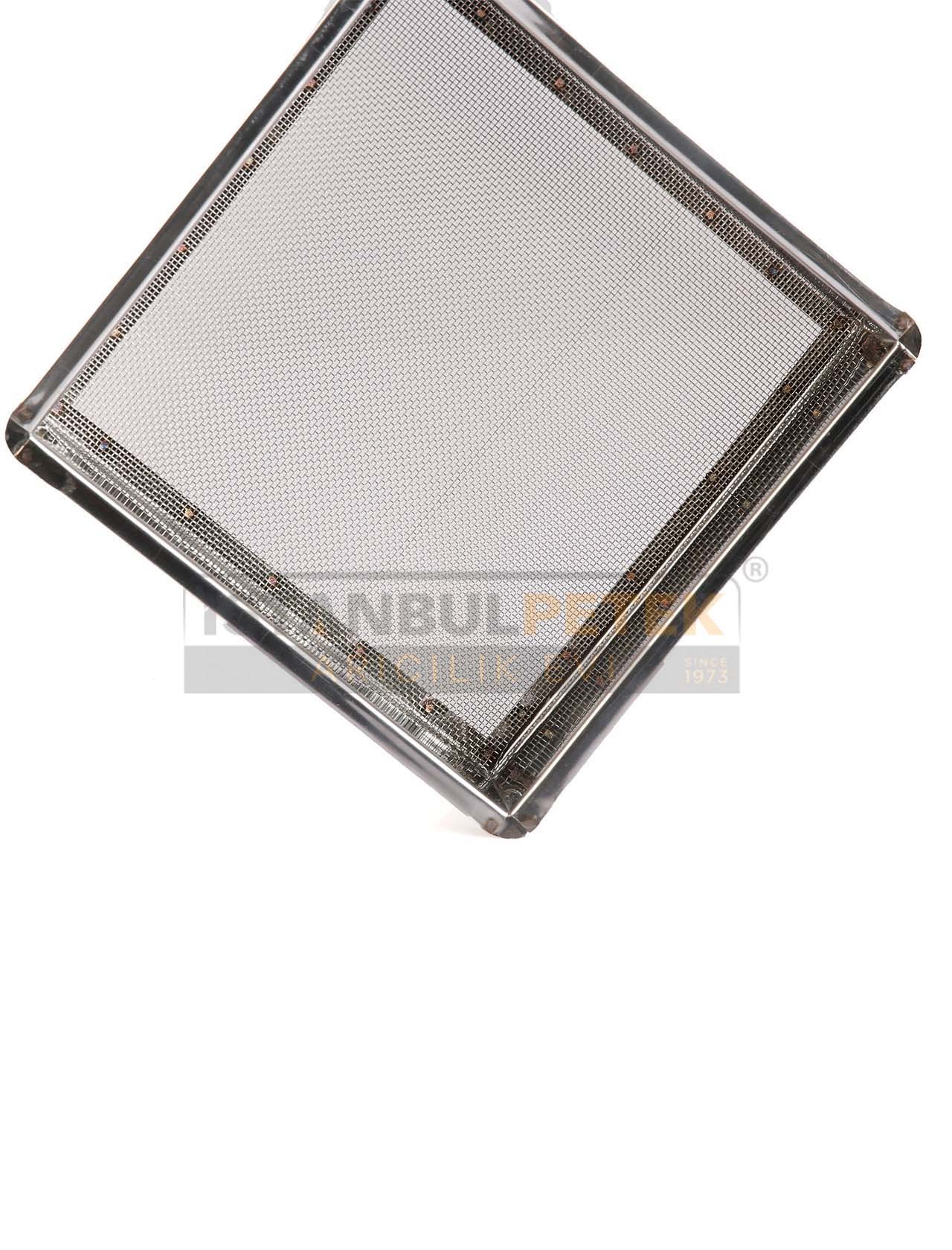 Honey Strainer - Single Square Metal