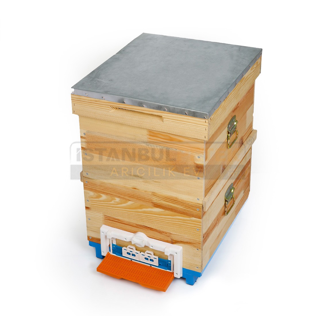 Beehive - 2 Tiers with Blue Plastic Base (Super)