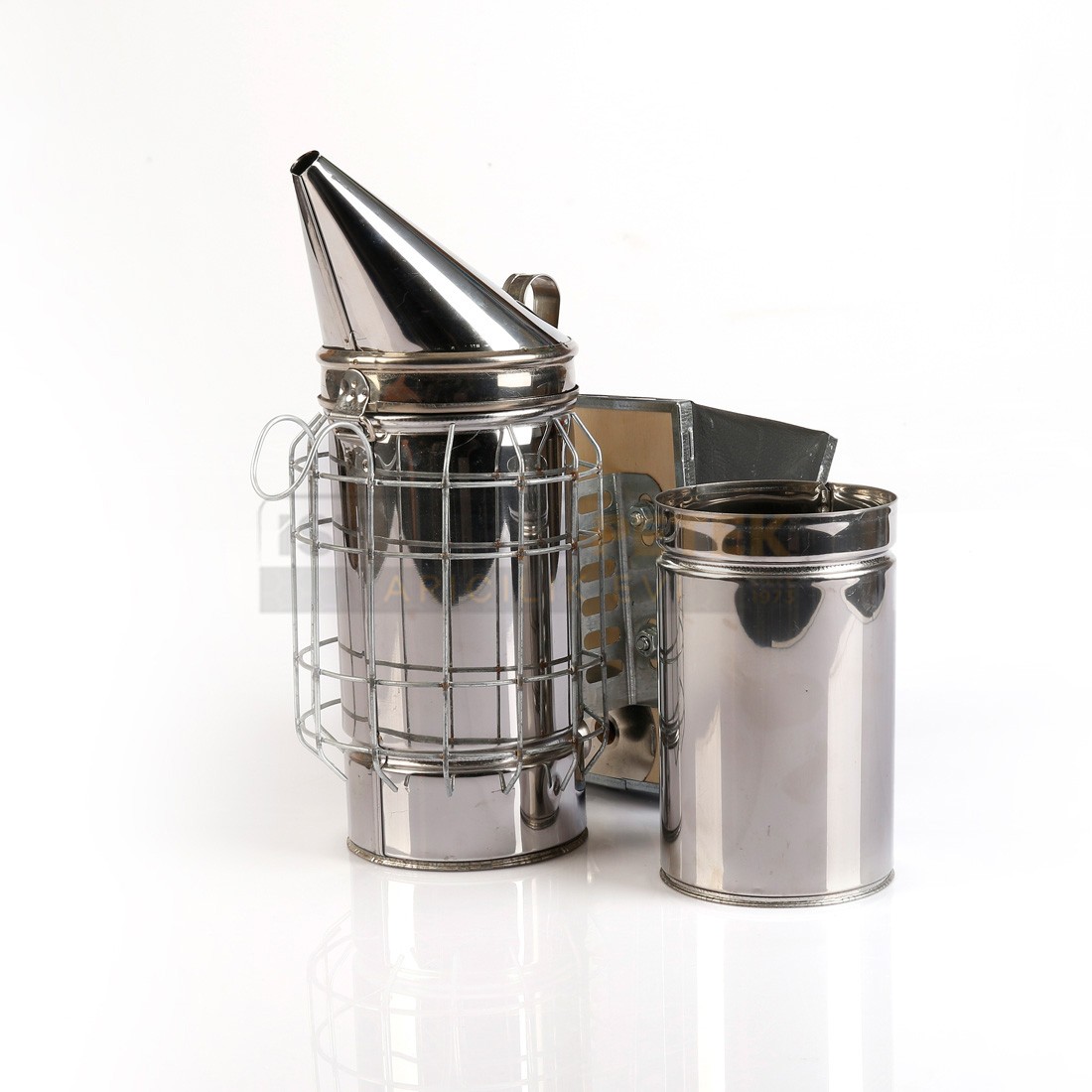 Bellows - Stainless Leather - Caged - With Bucket - Large Size