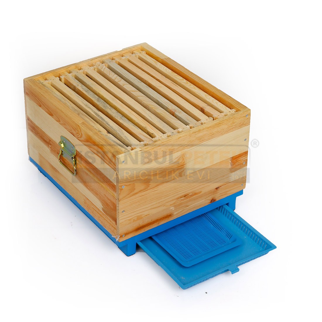 Beehive - 2 Tiers with Blue Plastic Base (Super)