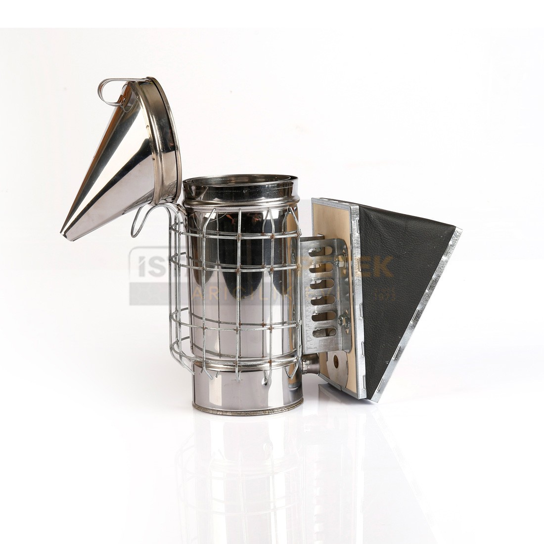 Bellows - Stainless Leather - Caged - With Bucket - Large Size