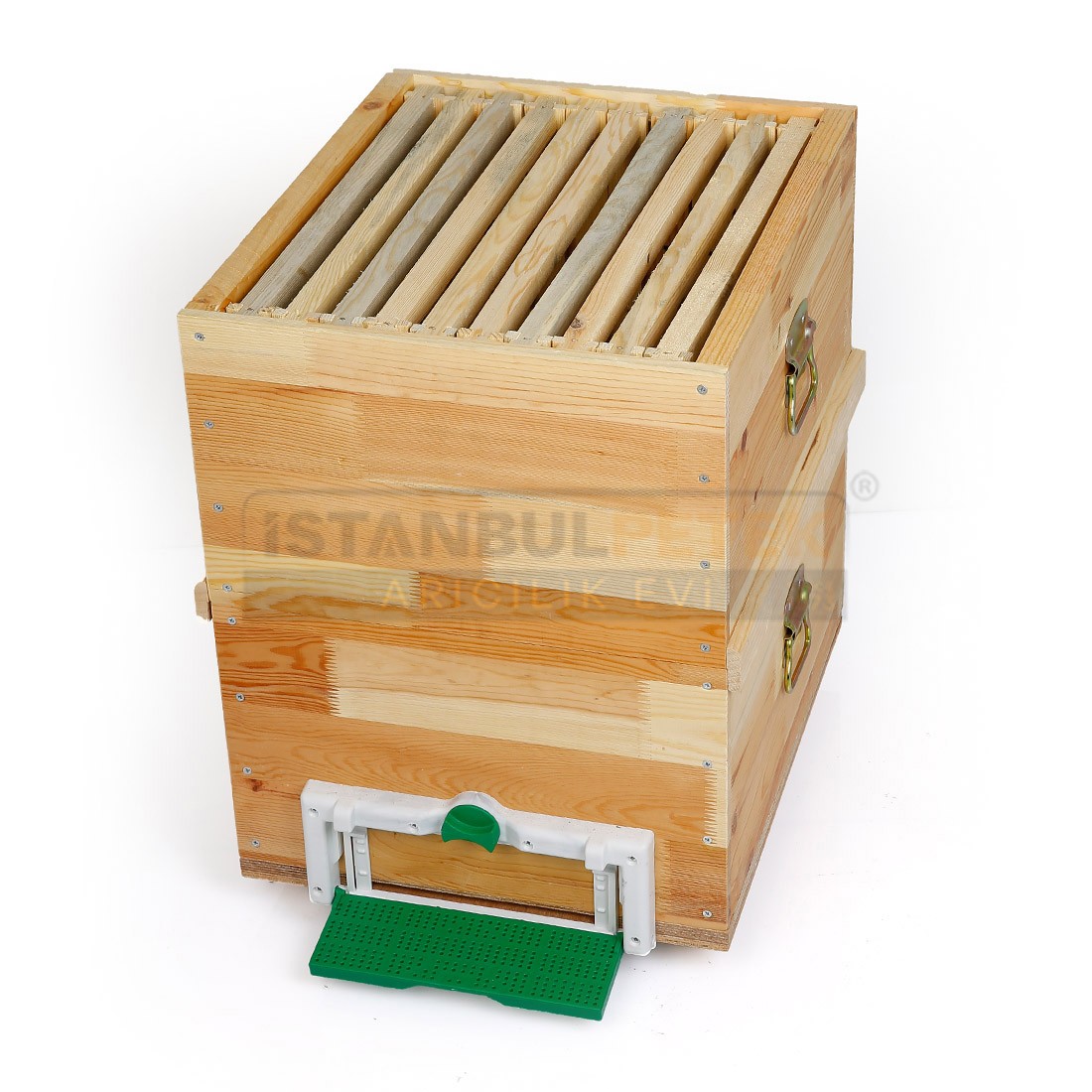 Beehive - 2 Tiers with Wooden Base (Super)