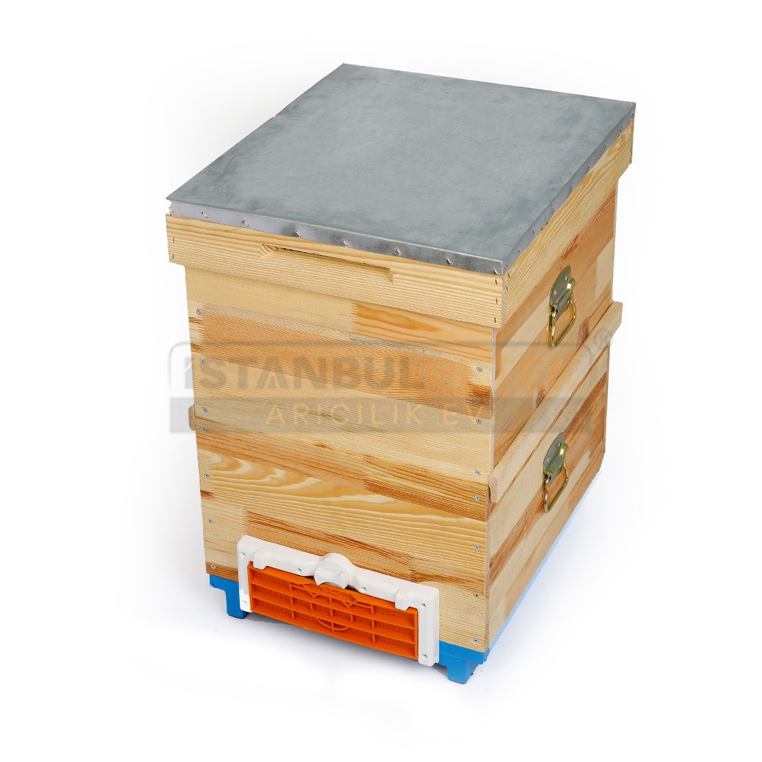 Beehive - 2 Tiers with Blue Plastic Base (Super)