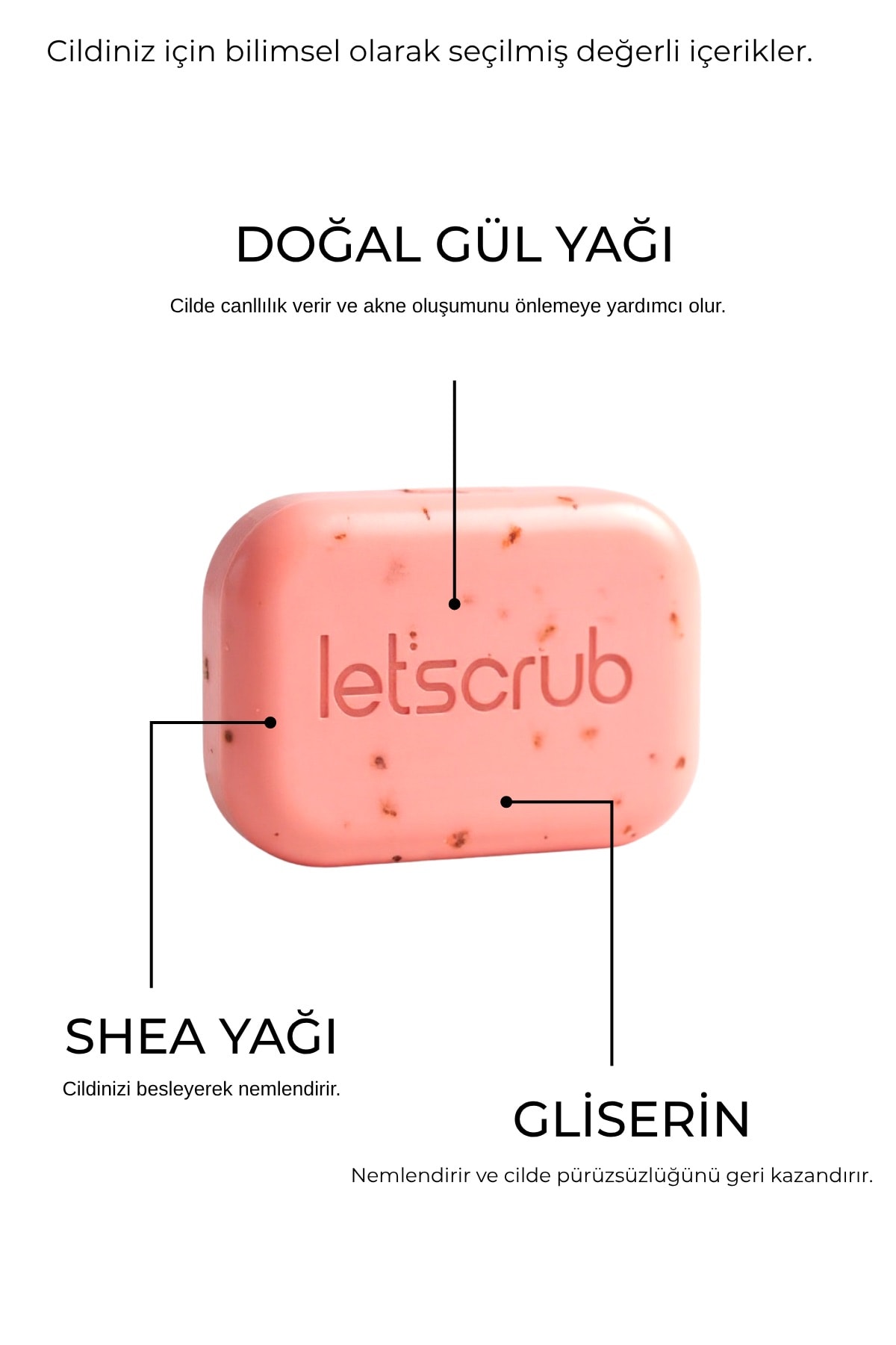 Gül Yağlı Doğal Sabun 100 gr